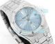 OMF Luxury Clone New Audemars Piguet Royal Oak Ultra-Thin Light Blue Dial Iced Out Watch (6)_th.jpg
